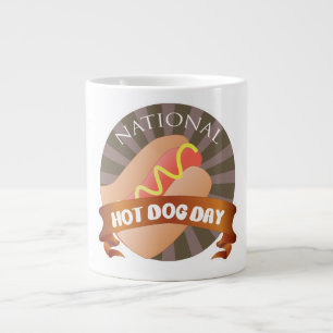 National Hot Dog Day Schild Jumbo-Tasse