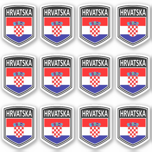 National - Hrvatska Aufkleber (Vorderseite)