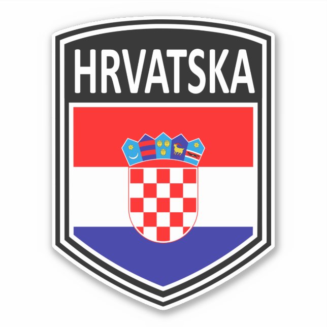 National - Hrvatska Aufkleber (Vorderseite)