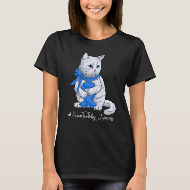 National Human Trafficking Awareness Month Blue Ri T-Shirt (Vorderseite)