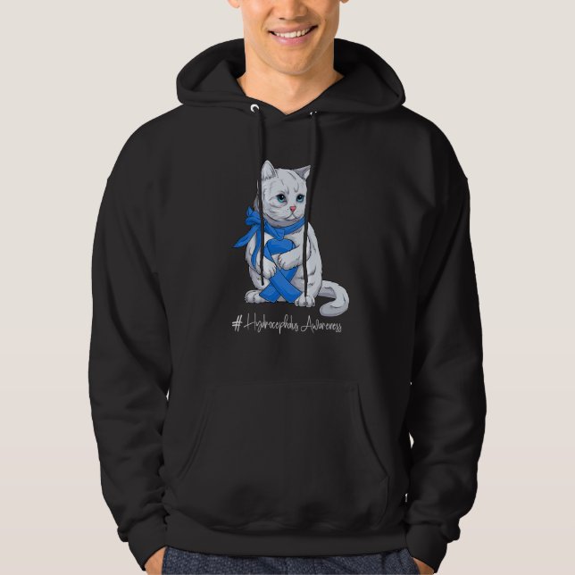 National Hydrocephalus Awareness Month Blue Ribbon Hoodie (Vorderseite)