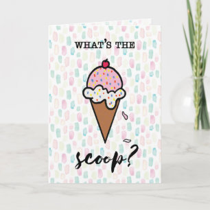 National Ice Cream Day Hello Scoop Cone Karte