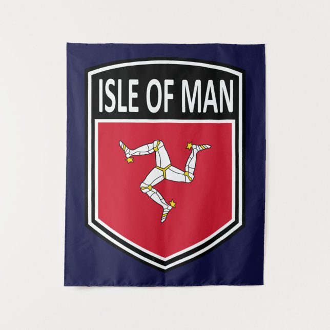 National - Insel Man Wandteppich (Vorderseite)