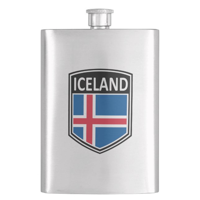 National - Island Flachmann (Vorderseite)