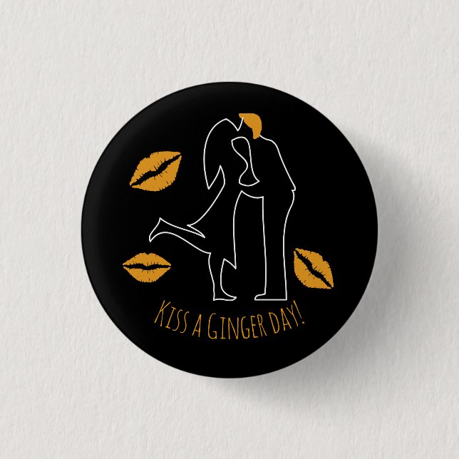 National Kiss a Ginger Day Button (Vorderseite)
