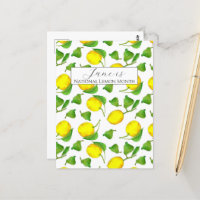 National Lemon Month June Citrus Fruit