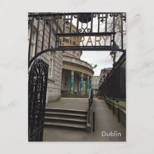 National Library of Ireland, Dublin, Irland Postkarte