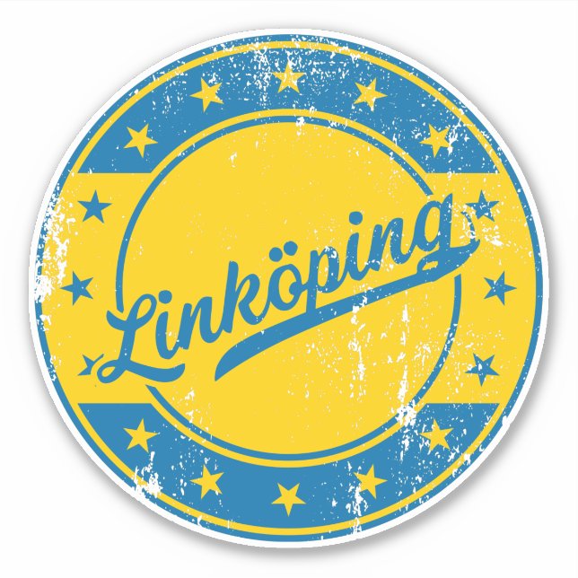 National - Linköping Sverige | Schweden Sticker (Vorderseite)