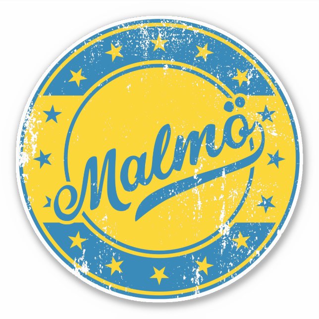 National - Malmö Sverige | Schweden Sticker (Vorderseite)