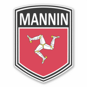 national - Mannin Aufkleber