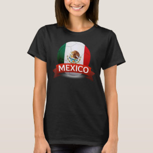 National Mexico Flag Mexican Football Fan Soccer T T-Shirt