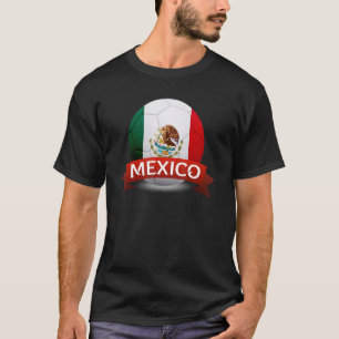 National Mexico Flag Mexican Football Fan Soccer T T-Shirt