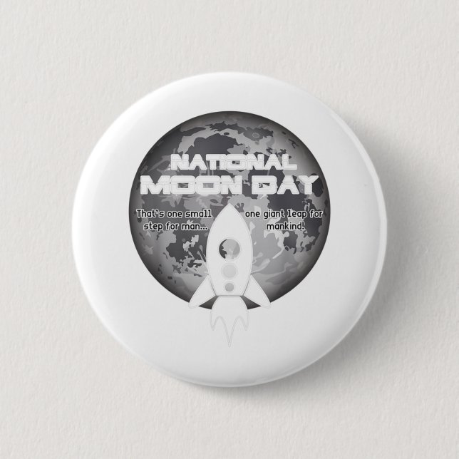 National Moon Day Classic Button (Vorderseite)