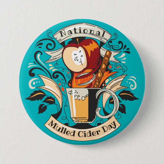 National Mulled Cider Day Button (Vorderseite)