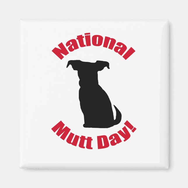 National Mutt Day Magnet (Vorne)