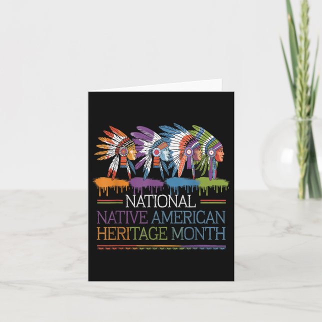National National National Native American Heritag Karte (Vorderseite)