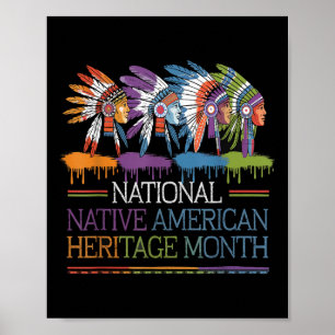 National National National Native American Heritag Poster