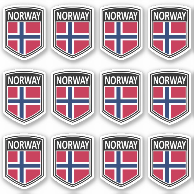 National - Norwegen Aufkleber (Vorderseite)