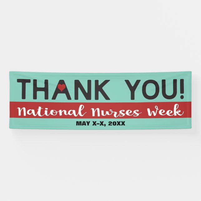 National Nurses Week Vielen Dank Banner (Horizontal)