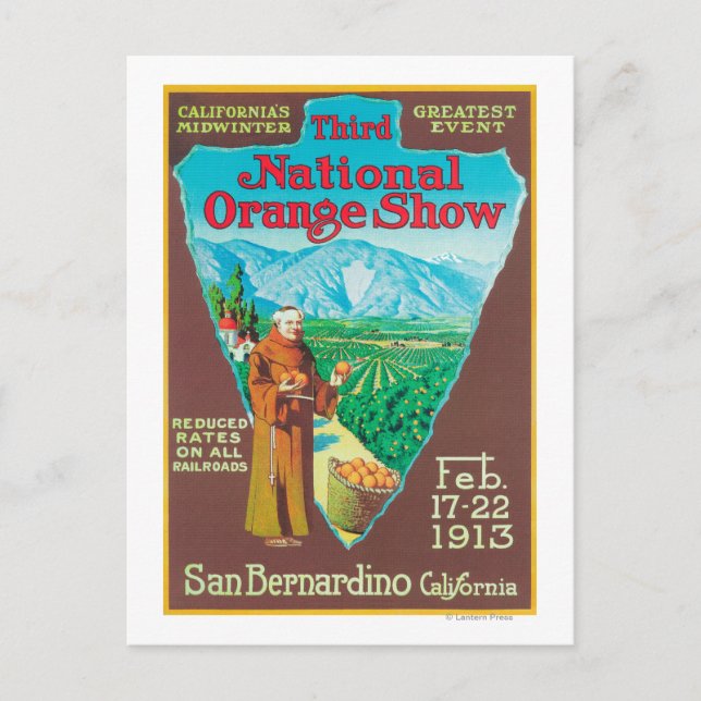 National Orange ShowPoster #1 Postkarte (Vorderseite)