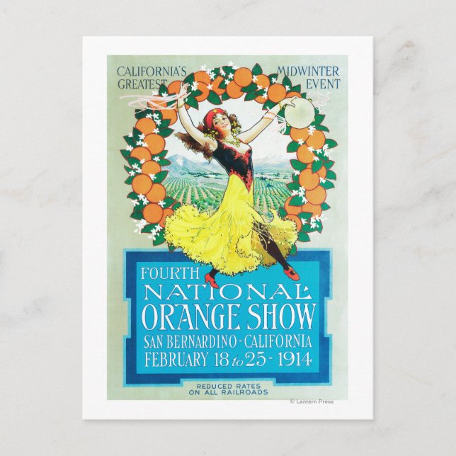 National Orange ShowPoster #2 Postkarte (Vorderseite)