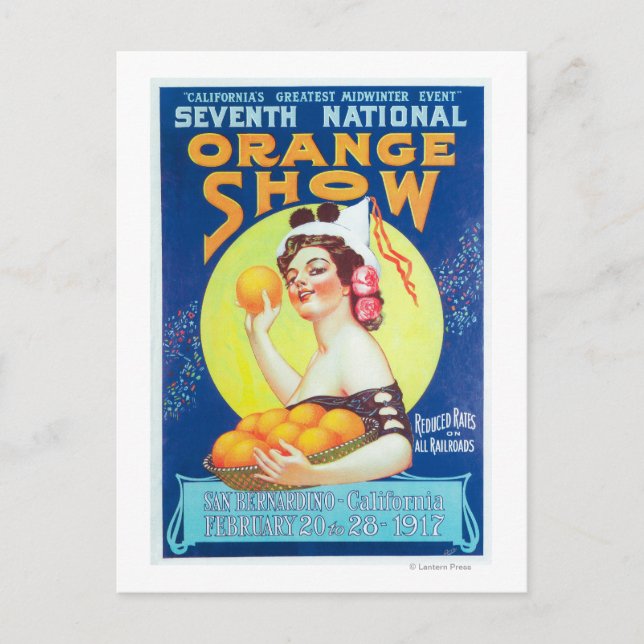 National Orange ShowPoster #3 Postkarte (Vorderseite)