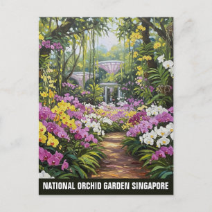 National Orchid Garden Singapur Postcard Postkarte