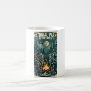 National Park After Dark Campfire Cryptids Tasse