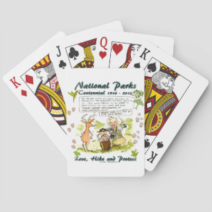 National Park Centennial Fotograf Cartoon Spielkarten