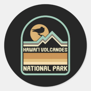 National Park Conservation Hawaii Vulkan Nation Runder Aufkleber