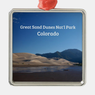 National Park der Great Sand Dunes, CO Silbernes Ornament