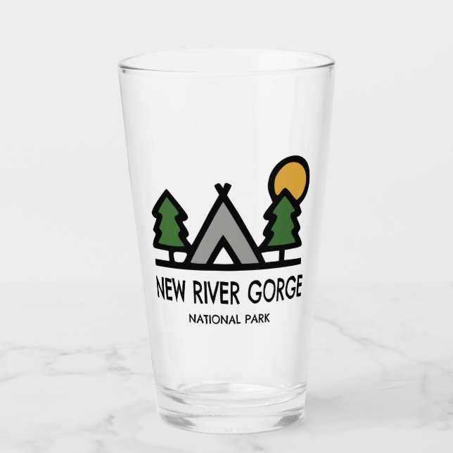 National Park der New River Gorge Glas (Vorderseite)