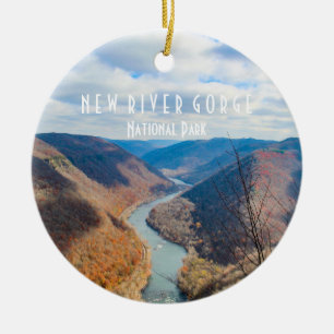 National Park der New River Gorge Keramik Ornament