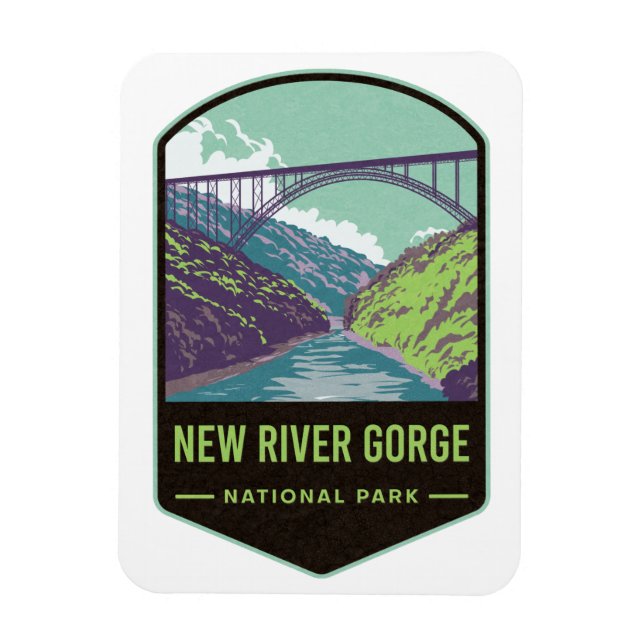 National Park der New River Gorge Magnet (Vertikal)
