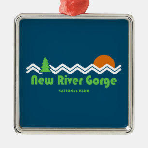 National Park der New River Gorge Ornament Aus Metall