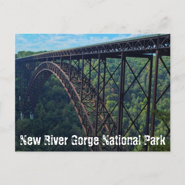 National Park der New River Gorge Postkarte (Vorderseite)