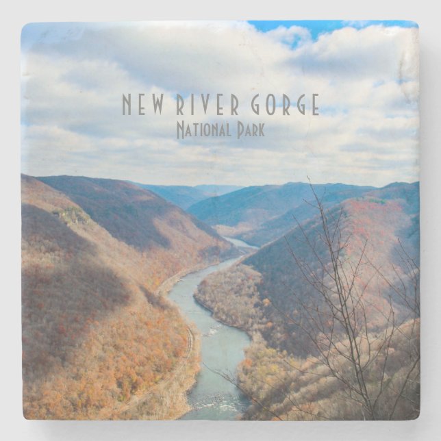 National Park der New River Gorge Steinuntersetzer (Vorderseite)