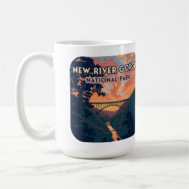 National Park der New River Gorge West Virginia Br Kaffeetasse