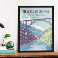 National Park der New River Gorge West Virginia Br