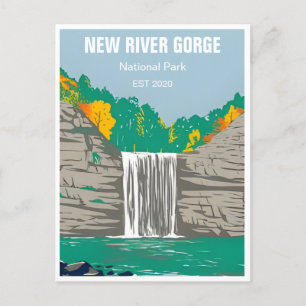 National Park der New River Gorge West Virginia Br Postkarte