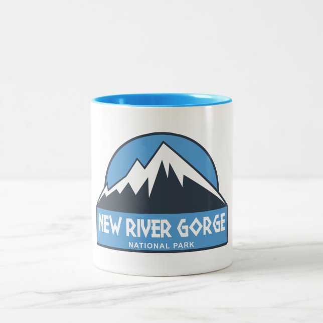 National Park der New River Gorge Zweifarbige Tasse (Mittel)