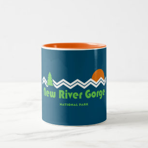 National Park der New River Gorge Zweifarbige Tasse