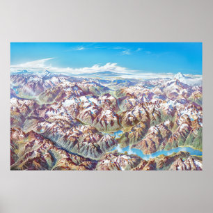 National Park Landscape North Cascades (keine Etik Poster