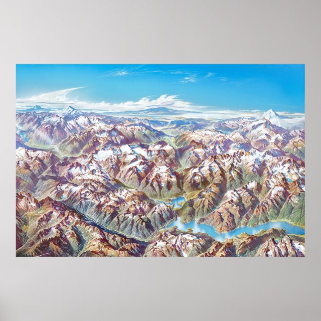 National Park Landscape North Cascades (keine Etik Poster (Vorne)