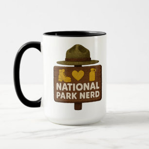 National Park Nerd Premium Tasse