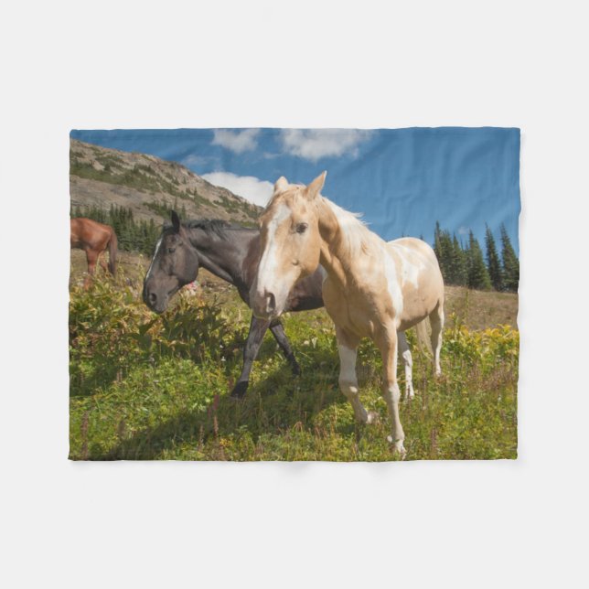 National Park North Cascades Fleecedecke (Vorderseite (Horizontal))