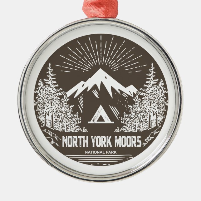 National Park North York Moors Ornament Aus Metall (Vorne)