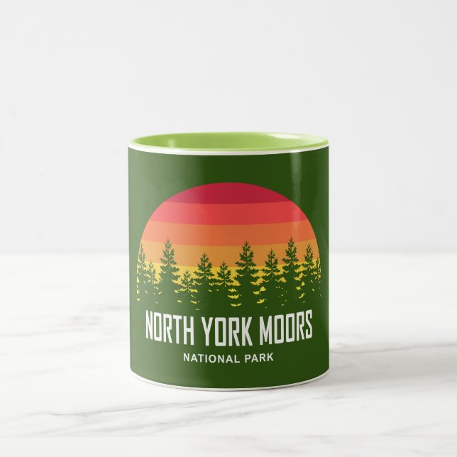 National Park North York Moors Zweifarbige Tasse (Mittel)