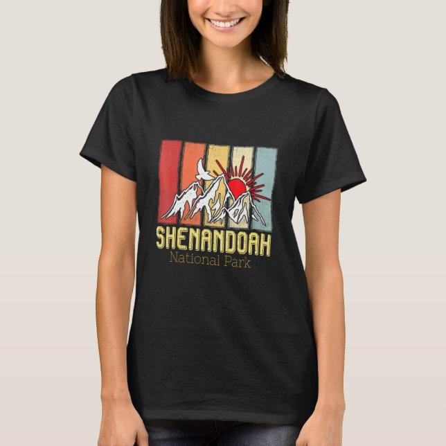 National Park Shenandoah Souvenir Mountains Hike V T-Shirt (Vorderseite)