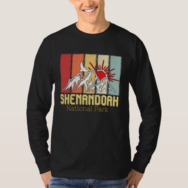 National Park Shenandoah Souvenir Mountains Hike V T-Shirt (Vorderseite)